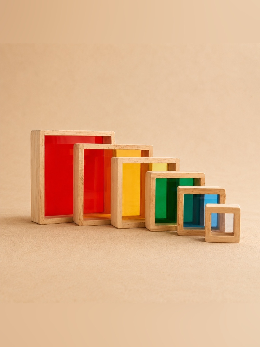 Guidecraft Stacking Rainbow Pyramid - Picture 6 of 15